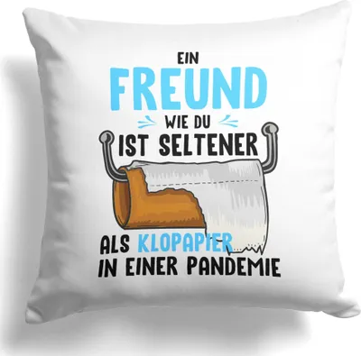 Produktbild von 22Feels Freund Geschenk Jahrestag Männer Deko Kissen Geburtstag Valentinstag für Ihn Paar Weihnachten Dekoration Wohnaccessoire Wohnzimmer Schlafzimmer Couch