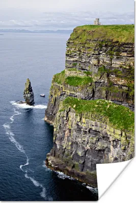 Produktbild von MuchoWow® Poster Steile Klippen von Moher in Irland 80x120 cm - Papierdruck