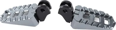 Zdjęcie produktu dla 1 para przednich podnóżków motocyklowych, stop aluminium CNC6063, regulacja wysokości 10 mm, regulowane podnóżki, zamiennik do Scrambler 400X 2023 do 2025, kolor Ti