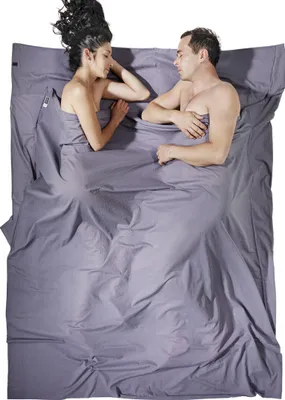 Produktbild von COCOON TravelSheet Insect Shield Doublesize Ägyptische Baumwolle elephant grey