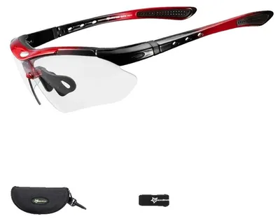 Zdjęcie produktu dla Okulary rowerowe, soczewki fotochromowe, ochrona UV400, 10141, Photochromic-b