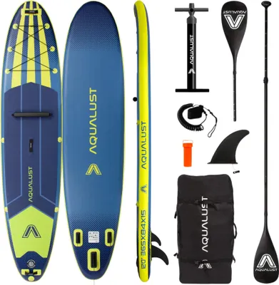 Obrázok produktu pre AQUALUST 12.0 iSUP Board Stand Up Paddle Surfboard nafukovací kompletný set 365cm - Obsah: Boardset+kajak pádlo