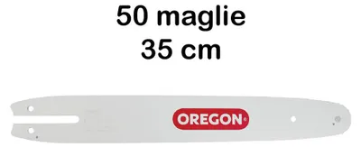 Immagine prodotto di BARRA PER MOTOSEGA 'SINGLE RIVET' OREGON 35 cm - 3/8"LP - 1,1 mm - maglie n° 50