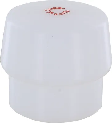 Image de Tête de marteau à face souple Tête simplex super plastique, blanc 60 mm