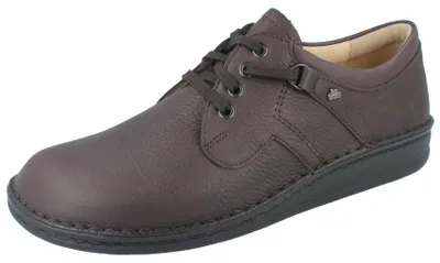 Produktbild von FINN COMFORT Vaasa Herren Halbschuhe braun genarbtes Glattleder - Größe: 41