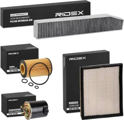 Produktbild von RIDEX Filterset Inspektionspaket Filtersatz für JEEP GRAND CHEROKEE II (WJ, WG)
