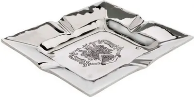Produktbild von Casa Padrino Luxus Aschenbecher vernickelt 19 x 16 cm