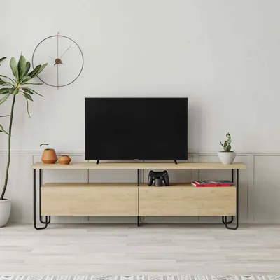 Obrázok produktu pre Industriálny TV stolík YOSHI dub