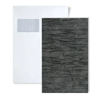 Immagine prodotto di 1 campione di pannello da parete S-24941 WallFace CRASHED CLASSY Black STRUCTURE Collection | Formato circa A5