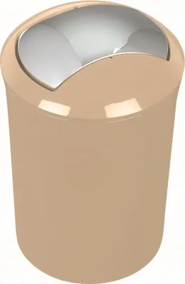 Image de Spirella Design Seau à cosmétiques 10.16876 "Sydney" avec couvercle basculant 5 litres (ØxH) : 19 x 30 cm Beige