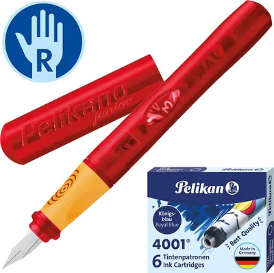 Produktbild von Pelikan Pelikano Junior Schreiblernfüller Set P67A rot
