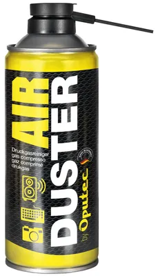 Produktbild von Oputec 1x 400ml Druckluftspray Air Duster Tastatur Reiniger Druckluftreiniger für PC, Laptop, Kamera, Drucker mit Sprührohr