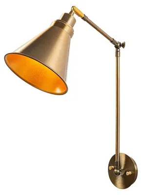 Image de Applique murale Lampe en métal finition vintage Ø20 cm hauteur 56 cm E27 40 W IP20