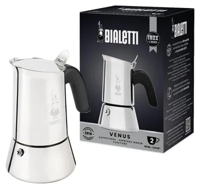 Image de Machine à expresso en acier pour 2 tasses