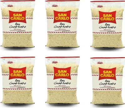 Produktbild von 6x San Carlo PanGrattato Paniermehl Weiß Brotknuspriges Brot zu machen 500 g