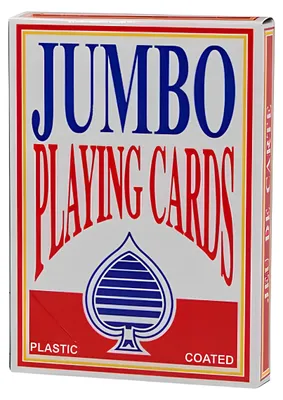 Zdjęcie produktu dla Karty duże Jumbo 28x21 cm duże ogromnymi kartami stajesz królem sytuacji twoi przeciwnicy będą zastanawiać