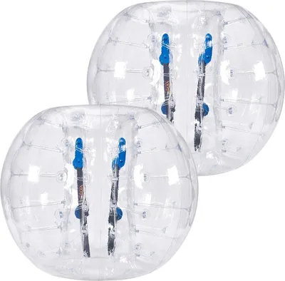 Immagine prodotto di Palla gonfiabile Bumper Ball, confezione da 2, palloni Zorb da sumo da 1,2 m per adolescenti, palloni Bubble Ball in PVC dello spessore di 0,8 mm per giochi di squadra all'aperto, giocattoli Bumper Bopper per giardino, cortile, parco