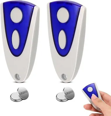 Productafbeelding van 3-Pack Universele Garagedeuropener Afstandsbediening - 2 Kanaals Toegangssleutel