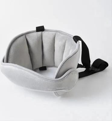 Image de Go Go Gadget – "Appuie-tête réglable pour siège auto, conçu pour les enfants | Coussin confortable | Bandeau | Oreiller de sommeil | Support cervical | Gris"