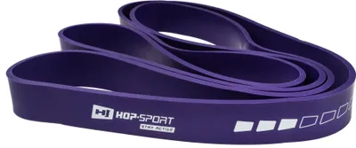 Obrázek produktu pro Latexová posilovací guma Hop-Sport 16-39kg HS-L032RR pro silový a kondiční trénink a budování svalů - fialová