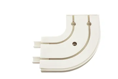Produktbild von Gardinia Rundbogen GE2 mit Endstück weiß 13,5/13,5 cm