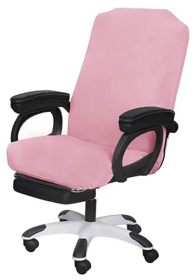 Bürostuhlbezug Stretch Waschbar Universal Drehstuhlbezug Rosa