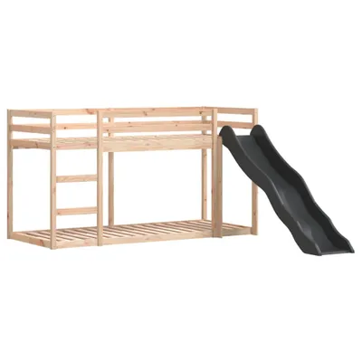 Produktbild von Etagenbett mit Rutsche und Leiter 90x190 cm Massivholz Kiefer