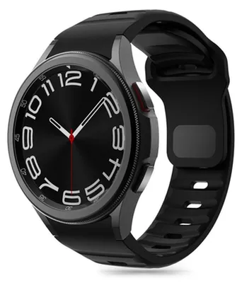 Zdjęcie produktu dla Tech-Protect watch strap Silicone Line Samsung Galaxy Watch4/5/5 Pro/6/7/FE, black