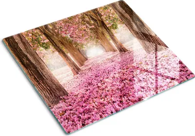 Immagine prodotto di Pannello protettivo in vetro – Copertura per piano cottura – Copertura per piano cottura a induzione – 60x52 cm – Facile da pulire – Vetro temperato – Motivi floreali rosa