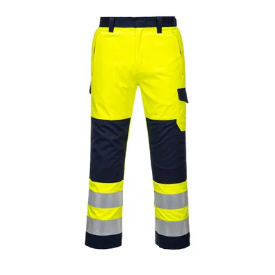 Produktbild von Portwest MV46 WARNSCHUTZ Modaflame-Hose Yellow/Navy Gr. L