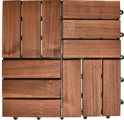 Produktbild von Terrassenfliese Klickfliese Holzfliese 30x30 cm Akazienholz 10 Stk/Pck