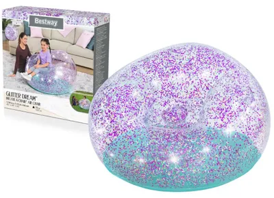 Obrázek produktu pro Bestway Inflate-A-Chair vzduchov keslo Glitter Dream 114 x 112 x 66 cm