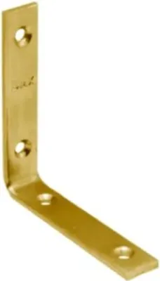 Produktbild von Stuhlwinkel Gelb verzinkt 100 x 100 x 20 mm - Schachtel 20 Stück