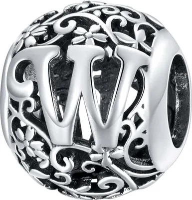 Image de Pendentif Pandora avec la lettre W (Trusky)