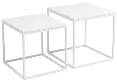 Produktbild von Set aus 2 quadratischen Couchtischen in unterschiedlichen Größen, 50 x 50 x 50,5 cm