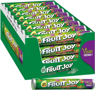 Produktbild von Nestlé Fruit Joy ORIGINAL Gummy Candy Vegan Friendly mit Fruchtgeschmack, 32 Tuben