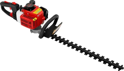 Produktbild von Benzin-Heckenschere - Langstiel - 22,5 cm³ Motor - 56 cm Schwert - Doppelschneide - 9000 U/min - Schwarz