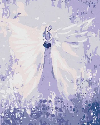 Obrázek produktu pro Zuty - Diamantové malování - ANDĚLÉ OD LENKY - EMBRACE ANGEL, 40x50 cm, vypnuté plátno na rám