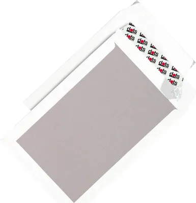 Produktbild von 50 dots Papprückwandtaschen B4 ohne Fenster haftklebung weiß