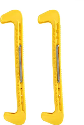 Immagine prodotto di Protezione universale in plastica per la lama dei pattini, 1 paio, giallo, per scarpe da hockey e bastoni da figura