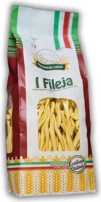 Produktbild von Pastificio Gioia, Nudeln Pasta Hartweizengrieß, Italienische Spezialitäten Lebensmittel Feinkost Delicatessen - Kalabrische Spezialität - Fileja- 500g