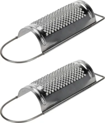 Produktbild von Muskatreibe 13cm, Edelstahl rostfrei | Gewürz-Reibe für Muskat