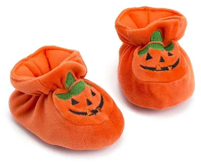 Productafbeelding van Schattige Pompoen Babyslofjes voor Winter