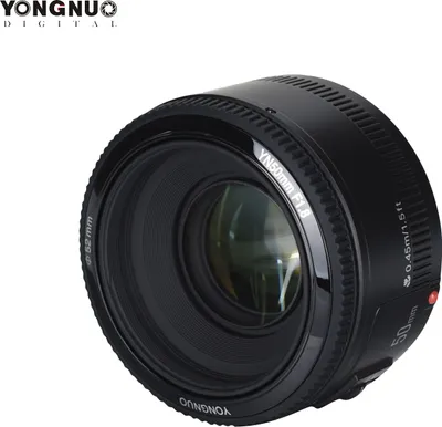Zdjęcie produktu dla Obiektyw YONGNUO YN50mm F1.8 AF – obiektyw standardowy o stałej ogniskowej, przysłona 1:1.8, automatyczny/ręczny ostrość, zamiennik dla aparatów Canon EOS DSLR