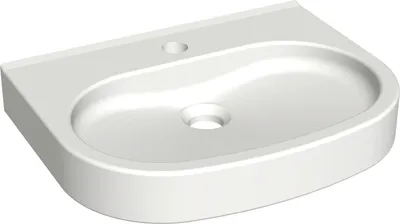 Obrázok produktu pre Umývadlo KWC AR, VARIUScare, MIRANIT, 450x120x350 mm, bezbariérové