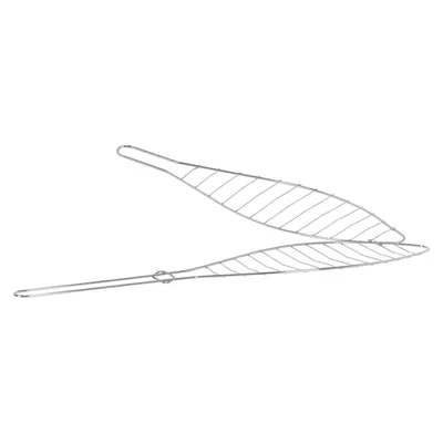 Produktbild von Edelstahl BBQ Fischbräter 42 x 9 cm Fischgriller Fischzange Fischhalter Fischgitter Fischwender Fisch Mais Grillkorb
