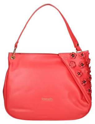 Immagine prodotto di Braccialini Borsa a Spalla Pelle Genuina Fiori Bianco UNICA 37x34x10 cm B17242-BIANCO