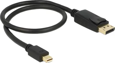 Obrázek produktu pro DeLOCK Mini Displayport/Displayport, 0.5 m, 0,5 m, Mini DisplayPort, DisplayPort, Samec, Samec, 3840 x 2160 px