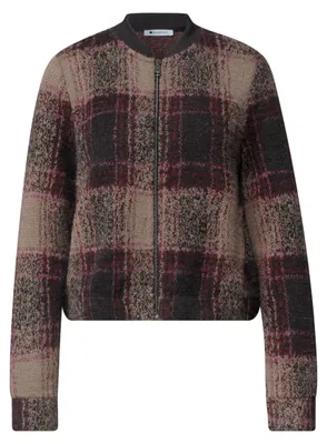 Produktbild von Street One multicolor fluffy check jacket black coffee 36