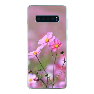 Produktbild von MuchoWow® Handyhülle Schutzhülle Hülle für Samsung Galaxy S10 Plus Blumen - Draußen - Rosa Silikon Softcase Handy Hülle - Schutzhülle